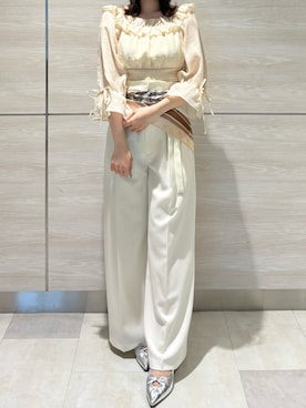 「31 Sons de mode（トランテアン　ソン　ドゥ　モード）のアイテム」を使った、ペリエ千葉店さん（レディース・156cm）の春コーディネート