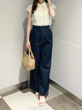 「31 Sons de mode（トランテアン　ソン　ドゥ　モード）のアイテム」を使った、ペリエ千葉店さん（レディース・159cm）の春コーディネート