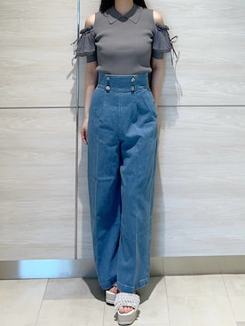 「30代ファッション」｜ペリエ千葉店さん（レディース・159cm）の春コーディネート