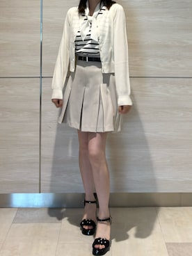 「アンサンブル」｜ペリエ千葉店さん（レディース・156cm）の春コーディネート