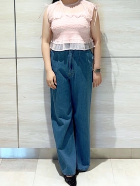 「31 Sons de mode（トランテアン　ソン　ドゥ　モード）のアイテム」を使った、ペリエ千葉店さん（レディース・156cm）の夏コーディネート