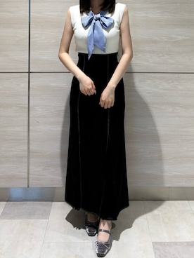 「ステッチ」｜ペリエ千葉店さん（レディース・156cm）の春コーディネート