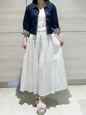 「31 Sons de mode（トランテアン　ソン　ドゥ　モード）のアイテム（ワンピース/ドレス）」を使った、ペリエ千葉店さん（レディース・159cm）の春コーディネート