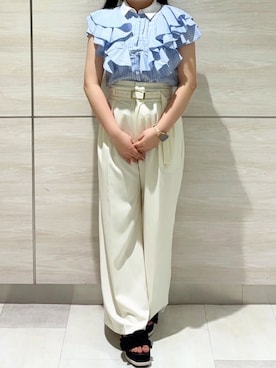 「31 Sons de mode（トランテアン　ソン　ドゥ　モード）のアイテム」を使った、ペリエ千葉店さん（レディース・156cm）の春コーディネート