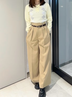 「31 Sons de mode（トランテアン　ソン　ドゥ　モード）のアイテム」を使った、ペリエ千葉店さん（レディース・159cm）の秋コーディネート