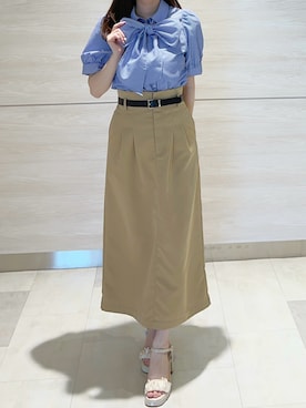 「31 Sons de mode（トランテアン　ソン　ドゥ　モード）のアイテム」を使った、ペリエ千葉店さん（レディース・159cm）の春コーディネート