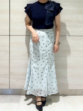 「31 Sons de mode（トランテアン　ソン　ドゥ　モード）のアイテム」を使った、ペリエ千葉店さん（レディース・156cm）の夏コーディネート
