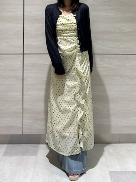 「31 Sons de mode（トランテアン　ソン　ドゥ　モード）のアイテム（ワンピース/ドレス）」を使った、ペリエ千葉店さん（レディース・156cm）の春コーディネート