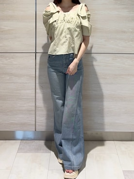 「31 Sons de mode（トランテアン　ソン　ドゥ　モード）のアイテム」を使った、ペリエ千葉店さん（レディース・156cm）の夏コーディネート