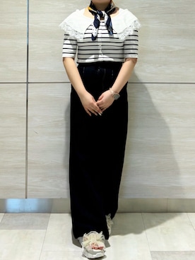 「31 Sons de mode（トランテアン　ソン　ドゥ　モード）のアイテム」を使った、ペリエ千葉店さん（レディース・156cm）の春コーディネート