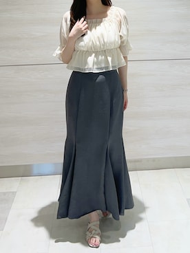 「31 Sons de mode（トランテアン　ソン　ドゥ　モード）のアイテム」を使った、ペリエ千葉店さん（レディース・159cm）の夏コーディネート