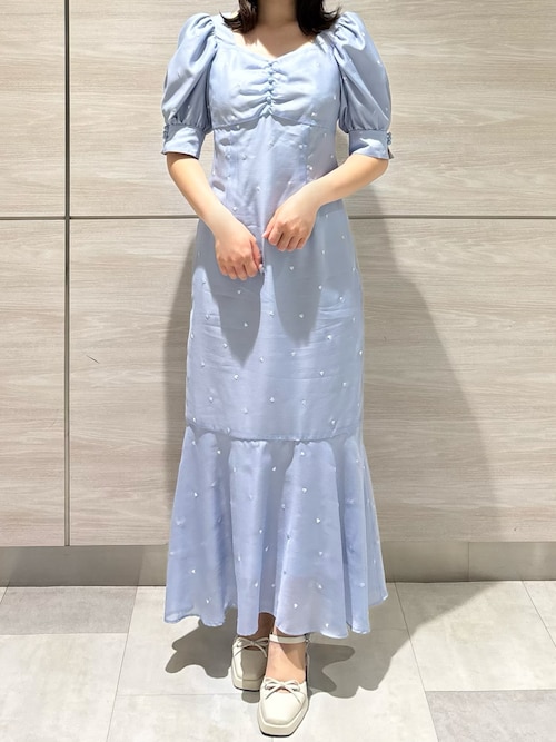 2026春夏新作 ハート柄セミマーメイドワンピース（ワンピース）｜31