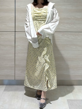 「31 Sons de mode（トランテアン　ソン　ドゥ　モード）のアイテム（ワンピース/ドレス）」を使った、ペリエ千葉店さん（レディース・156cm）の春コーディネート