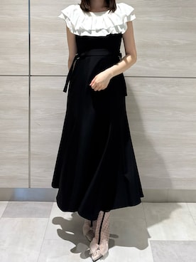 「31 Sons de mode（トランテアン　ソン　ドゥ　モード）のアイテム（ワンピース/ドレス）」を使った、ペリエ千葉店さん（レディース・156cm）の春コーディネート