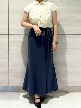 「31 Sons de mode（トランテアン　ソン　ドゥ　モード）のアイテム」を使った、ペリエ千葉店さん（レディース・156cm）の夏コーディネート