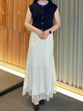 「31 Sons de mode（トランテアン　ソン　ドゥ　モード）のアイテム」を使った、ペリエ千葉店さん（レディース・156cm）の夏コーディネート