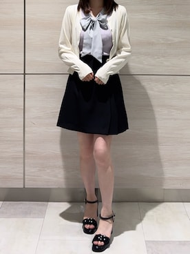「ミニスカート」｜ペリエ千葉店さん（レディース・156cm）の春コーディネート