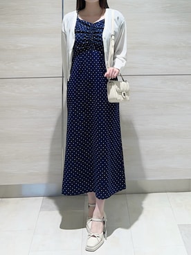 「31 Sons de mode（トランテアン　ソン　ドゥ　モード）のアイテム（ワンピース/ドレス）」を使った、ペリエ千葉店さん（レディース・159cm）の春コーディネート