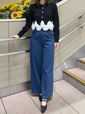 「31 Sons de mode（トランテアン　ソン　ドゥ　モード）のアイテム」を使った、ペリエ千葉店さん（レディース・159cm）の秋コーディネート
