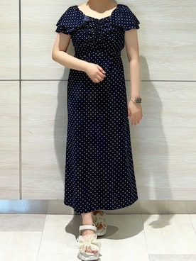 「31 Sons de mode（トランテアン　ソン　ドゥ　モード）のアイテム（ワンピース/ドレス）」を使った、ペリエ千葉店さん（レディース・156cm）の春コーディネート