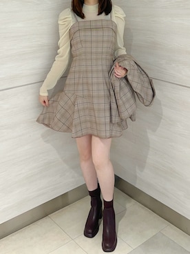 「31 Sons de mode（トランテアン　ソン　ドゥ　モード）のアイテム」を使った、ペリエ千葉店さん（レディース・159cm）の秋コーディネート