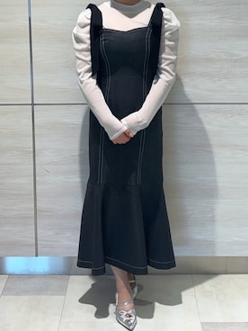 「31 Sons de mode（トランテアン　ソン　ドゥ　モード）のアイテム（ワンピース/ドレス）」を使った、ペリエ千葉店さん（レディース・156cm）の春コーディネート