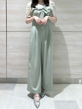 「シアーニット」｜ペリエ千葉店さん（レディース・159cm）の春コーディネート