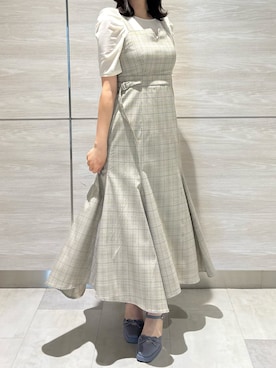 「31 Sons de mode（トランテアン　ソン　ドゥ　モード）のアイテム（ワンピース/ドレス）」を使った、ペリエ千葉店さん（レディース・156cm）の春コーディネート