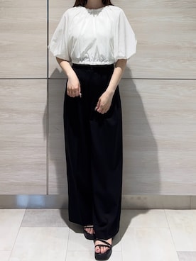 「31 Sons de mode（トランテアン　ソン　ドゥ　モード）のアイテム」を使った、ペリエ千葉店さん（レディース・156cm）の夏コーディネート