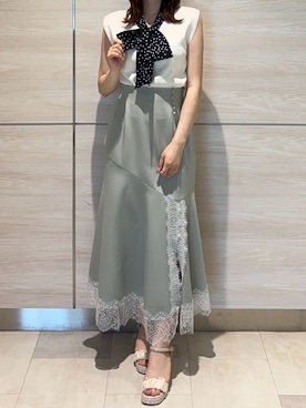 「31 Sons de mode（トランテアン　ソン　ドゥ　モード）のアイテム」を使った、ペリエ千葉店さん（レディース・156cm）の夏コーディネート