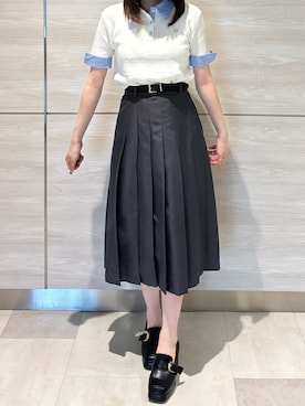 「プレッピー」｜ペリエ千葉店さん（レディース・156cm）の春コーディネート