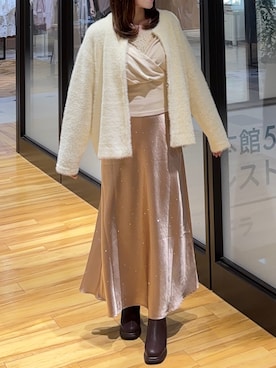 「アイテム（その他アウター）」を使った、ペリエ千葉店さん（レディース・156cm）の秋コーディネート