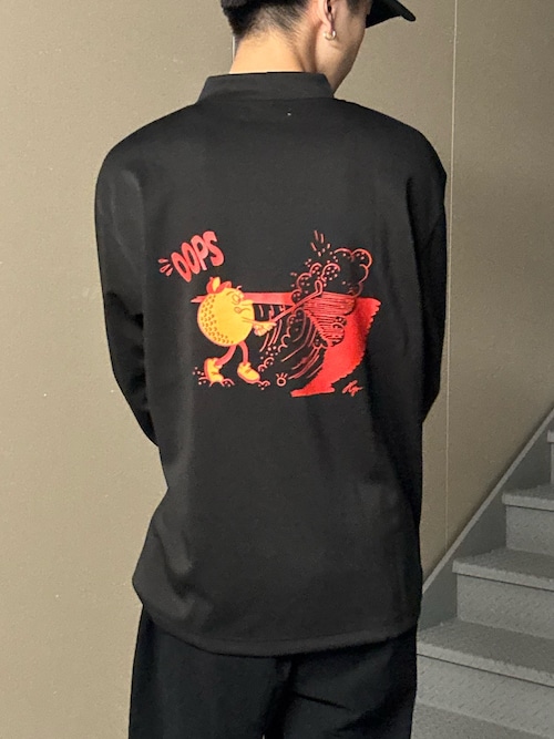 OOPS×RYUAMBE モックネックロングTシャツ（Tシャツ/カットソー