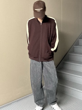 「アイテム（その他アウター、ブラウン系）」を使った、たいちさん（メンズ・177cm）の秋コーディネート