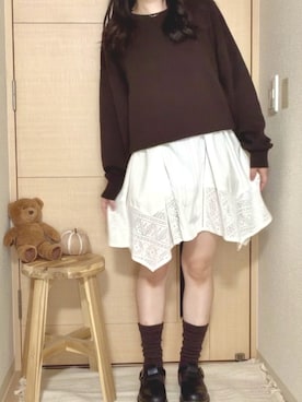 「アイテム（レッグウェア）」を使った、おみ / omiさん（レディース・150cm）の秋コーディネート