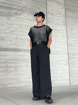 「アイテム（ベスト）」を使った、ともやさん（メンズ・163cm）の夏コーディネート