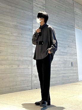 「instagramフォローお願いします」｜ともやさん（メンズ・163cm）の秋コーディネート