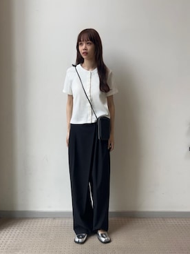 「アイテム（財布）」を使った、吉田（yoshida）さん（レディース・156cm）の夏コーディネート