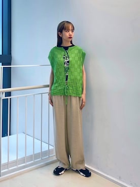 「WAVE UNION（ウェーブユニオン）のアイテム」を使った、吉田（yoshida）さん（レディース・156cm）の夏コーディネート