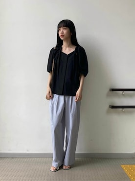 「BEAUTY&YOUTH UNITED ARROWS（ビューティーアンドユースユナイテッドアローズ）のアイテム（シャツ/ブラウス）」を使った、吉田（yoshida）さん（レディース・156cm）の春コーディネート