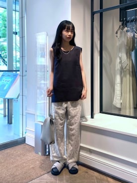 「アイテム（その他トップス）」を使った、吉田（yoshida）さん（レディース・156cm）の夏コーディネート