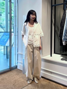 「アイテム（タンクトップ）」を使った、吉田（yoshida）さん（レディース・156cm・20代）の夏コーディネート