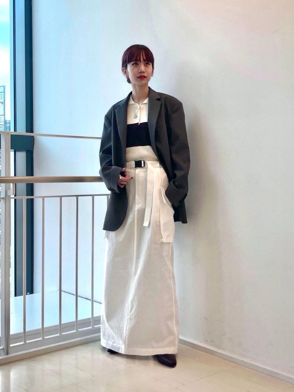 ダブルクロス ビッグ ジャケットを使った人気ファッション