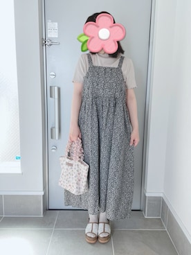 「axes femme（アクシーズファム）のアイテム（サンダル）」を使った、muuさん（レディース・155cm）の夏コーディネート