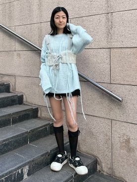 「Candy Stripper（キャンディストリッパー）のアイテム」を使った、CandyStripper_mikiさん（レディース・162cm）の冬コーディネート