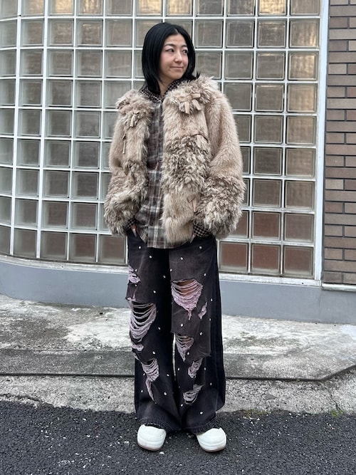 【未使用】 CANDY STRIPPER ぺぺ 2WAY ダウン コート 新作入荷＊BEAR DOWN COAT / CANDY STRIPPER