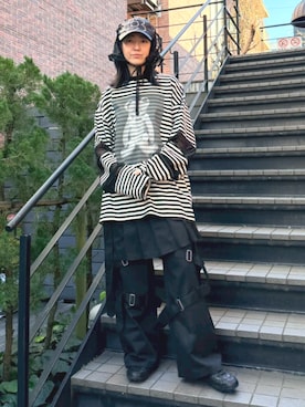 「Candy Stripper（キャンディストリッパー）のアイテム」を使った、CandyStripper_mikiさん（レディース・162cm）の冬コーディネート