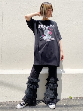 「コットンレース」｜CandyStripper_mikiさん（レディース・162cm）の夏コーディネート