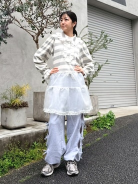 「Candy Stripper（キャンディストリッパー）のアイテム（ワンピース/ドレス）」を使った、CandyStripper_mikiさん（レディース・162cm）の春コーディネート