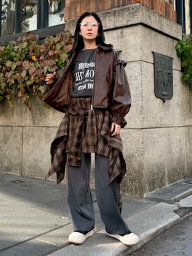 CandyStripper_mikiさん（レディース・162cm）の冬コーディネート